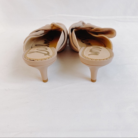 Sam Edelman Ludlow suede bow kitten heels mules - Picture 6 of 6